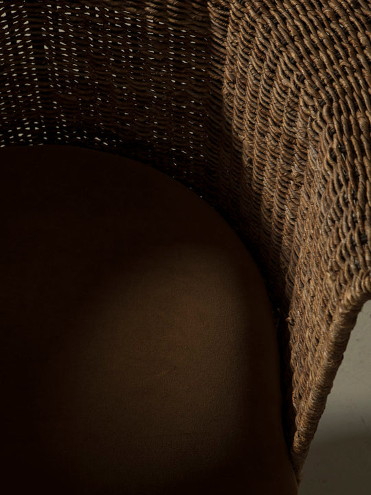 Pareja butacas Italia años 40 hierro y ratán giratorias