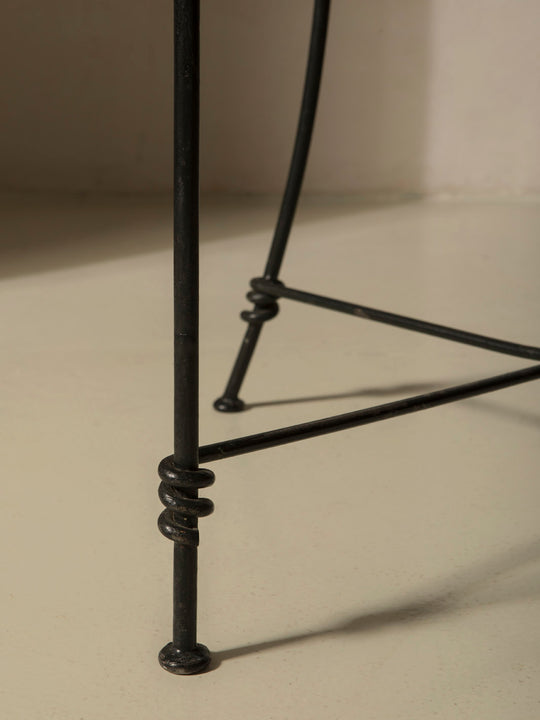 Juego 4 sillas hierro años 60