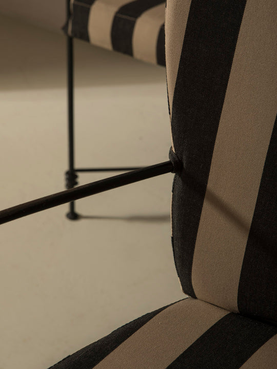 Juego 4 sillas hierro años 60