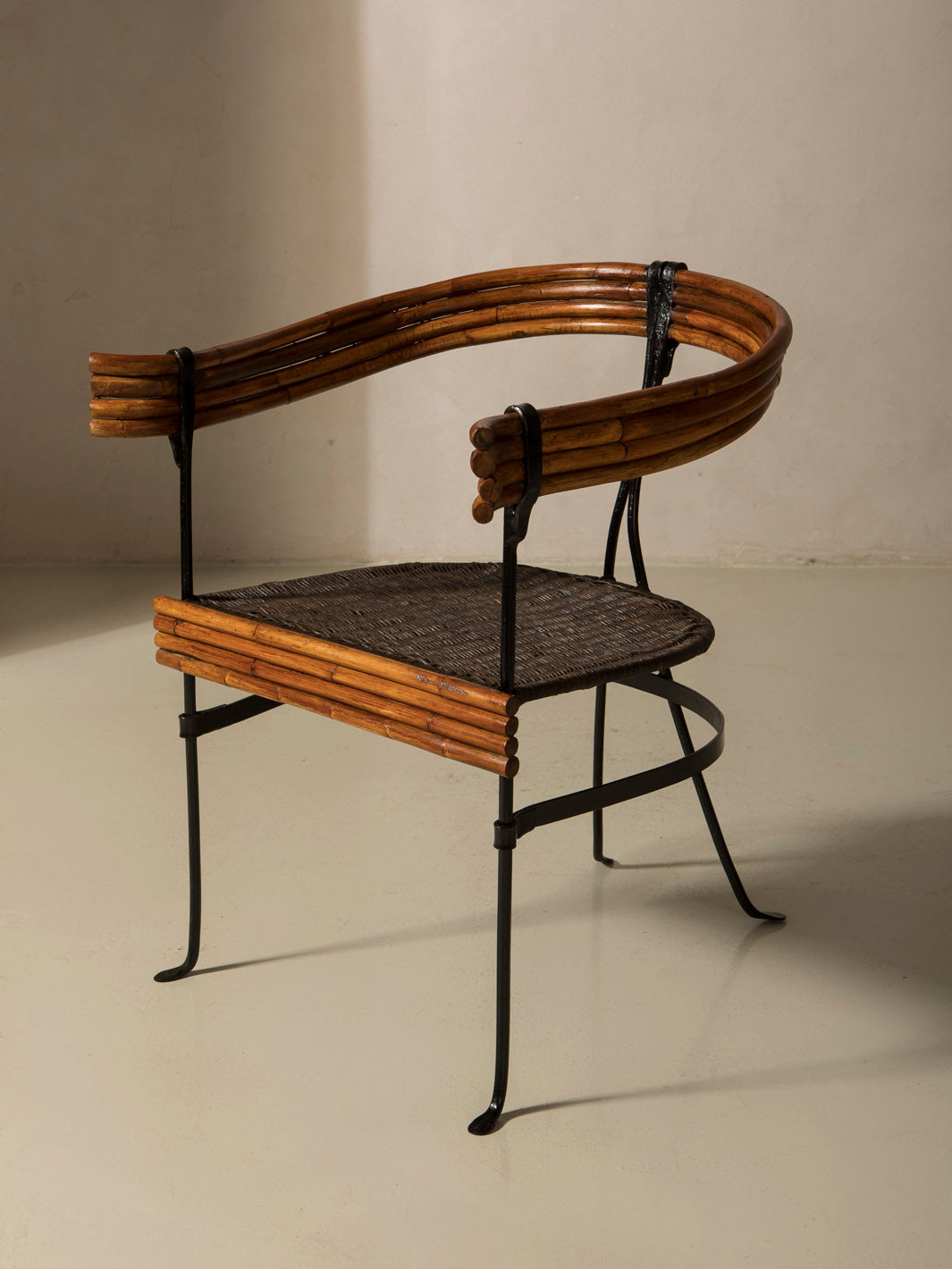 Pareja butacas bambú Italianas de los años 60