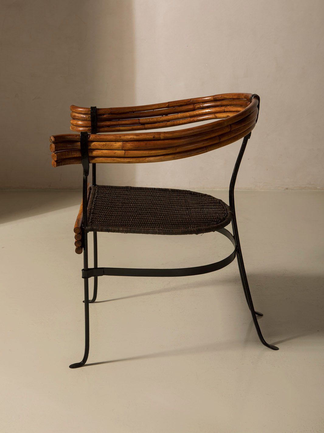 Pareja butacas bambú Italianas de los años 60