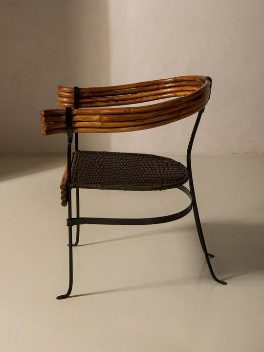 Pareja butacas bambú Italianas de los años 60