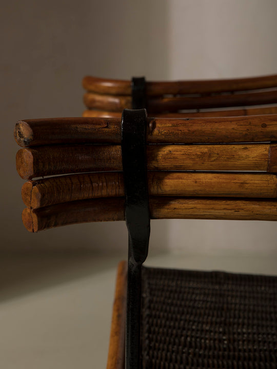 Pareja butacas bambú Italianas de los años 60