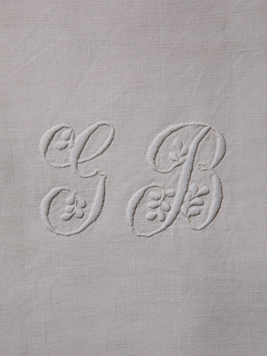 Juego de 10 servilletas de Damasco "GB"