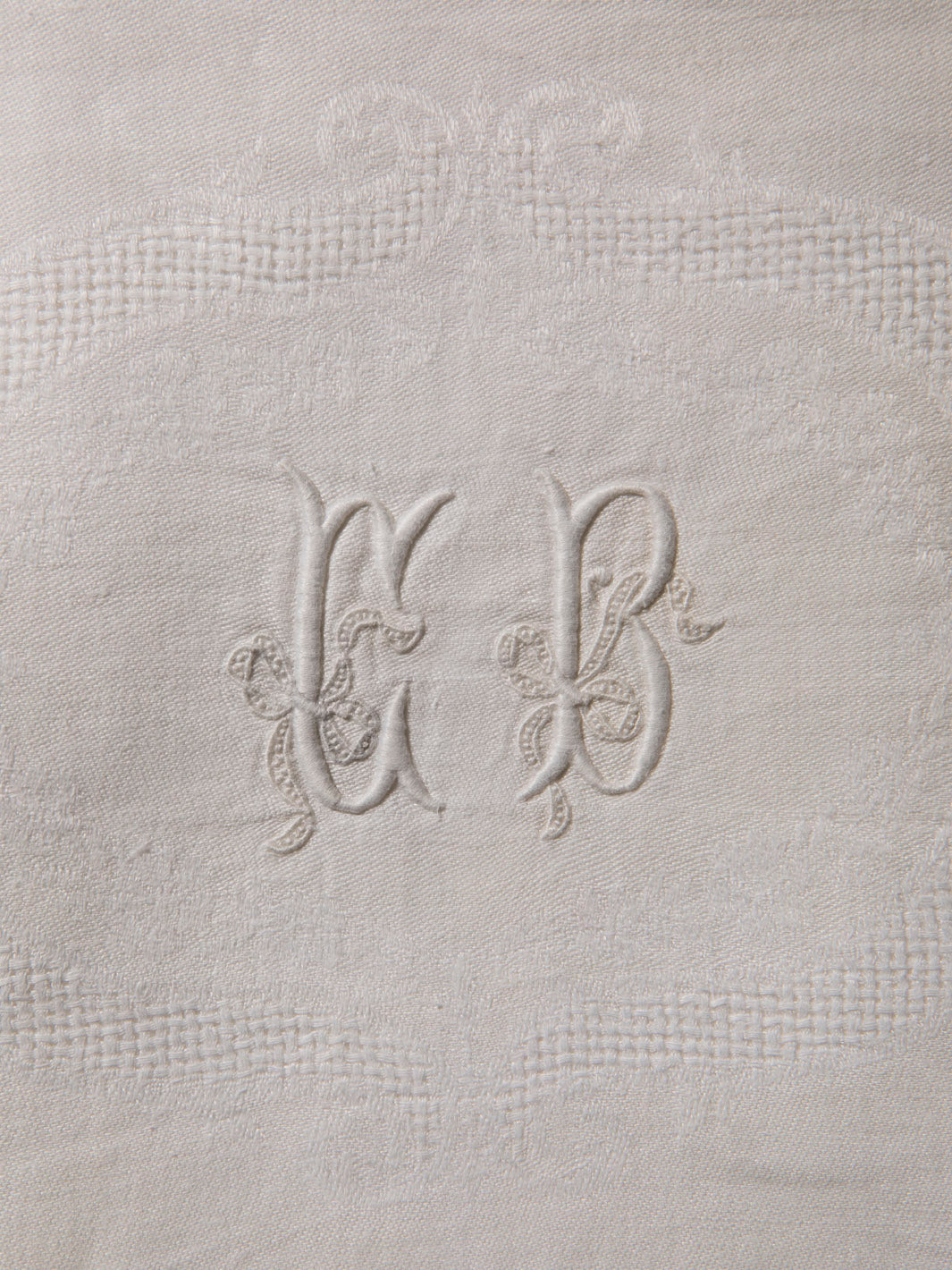 Juego de 10 servilletas de Damasco "CB"