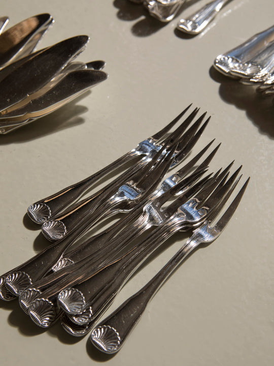 Cubertería francesa 12 personas años 40