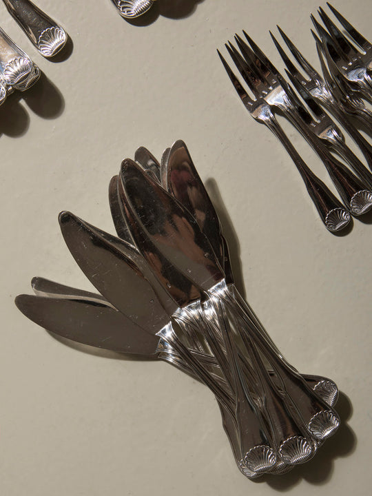 Cubertería francesa 12 personas años 40