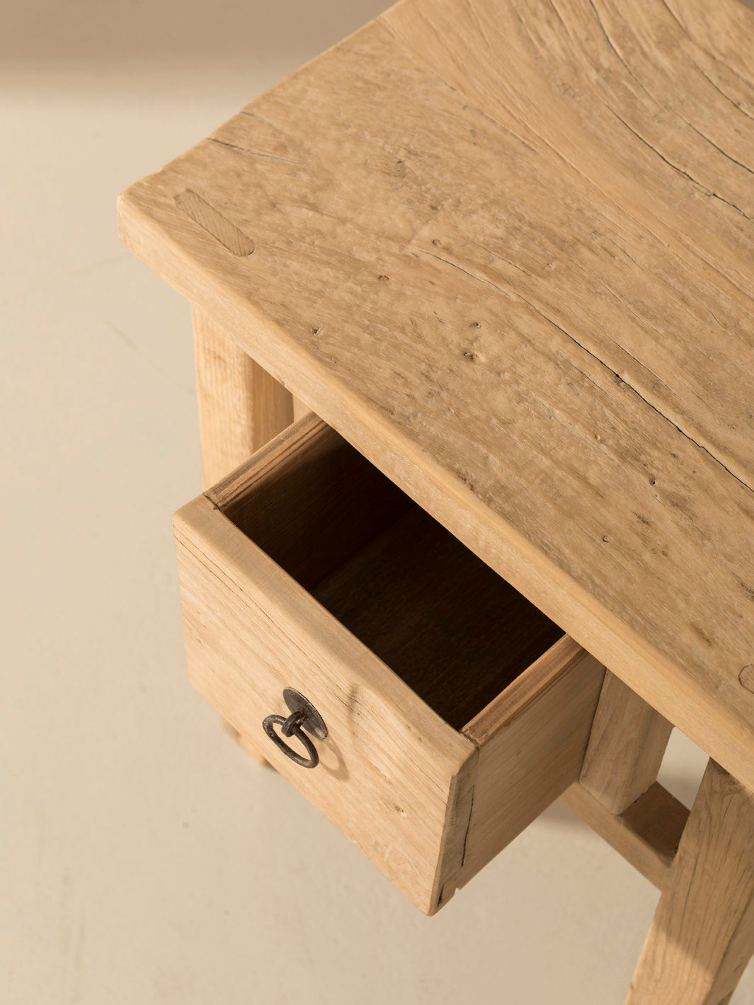 Elm bedside table 50 x 36 x 62