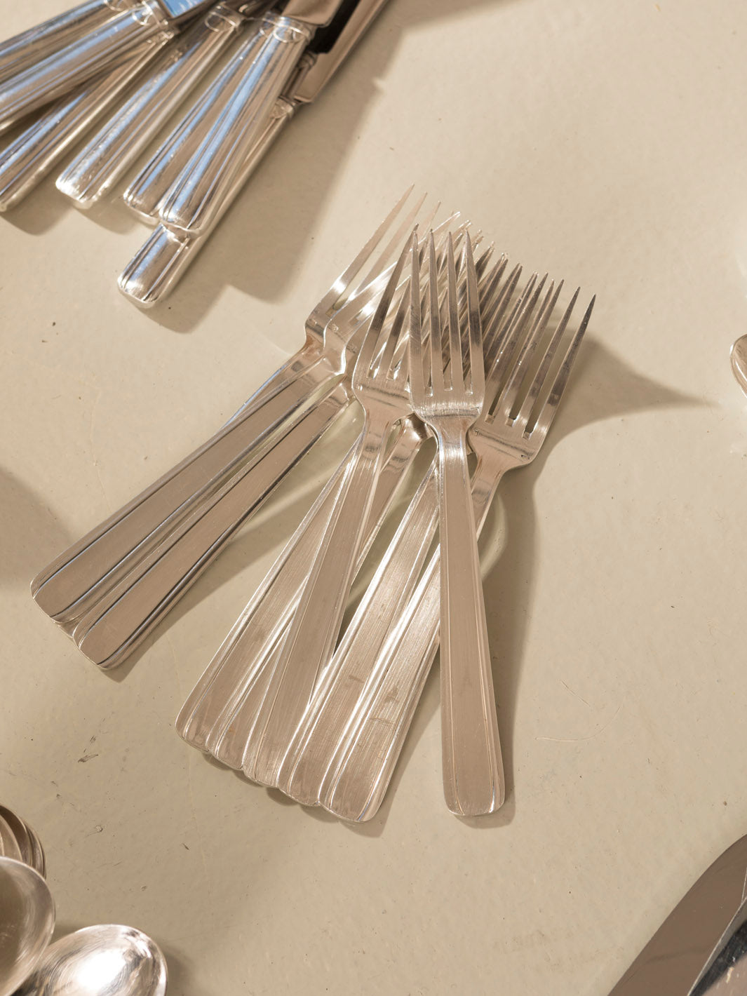 French Art Deco cutlery set for 12 people