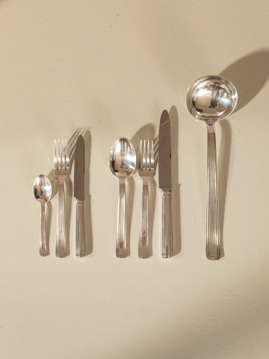 French Art Deco cutlery set for 12 people