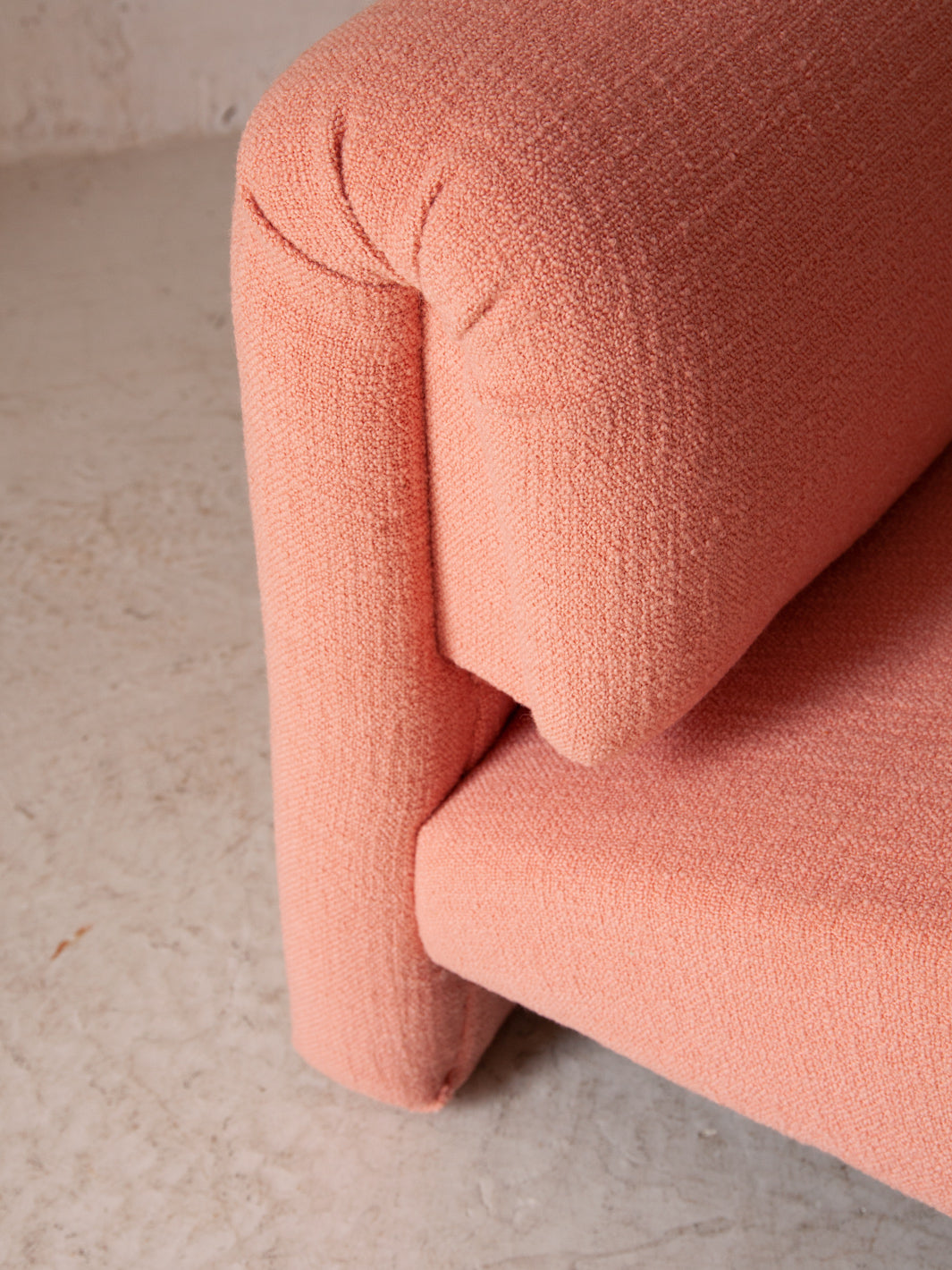 Pink Curvy Armchair from the 70s