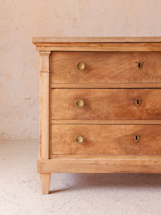 Chest of drawers late XIX Directoire walnut