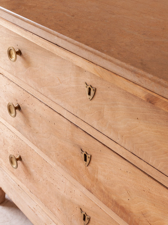 Chest of drawers late XIX Directoire walnut 