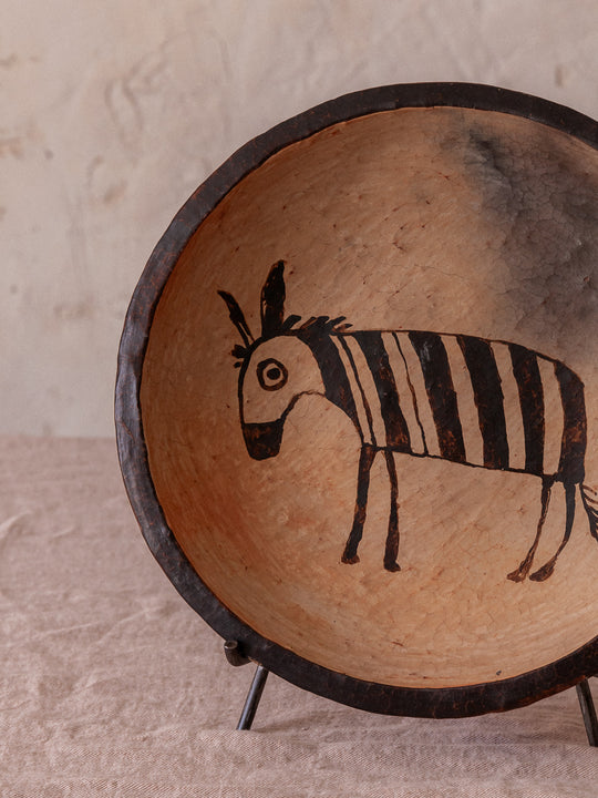 Zebra ceramic plate