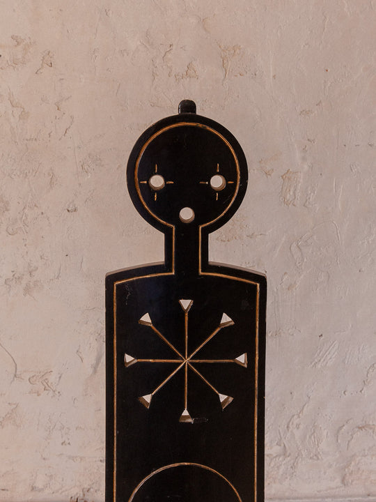 Italian chair African carving from the 70s