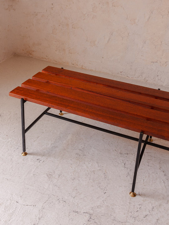Walnut bench from the 60s