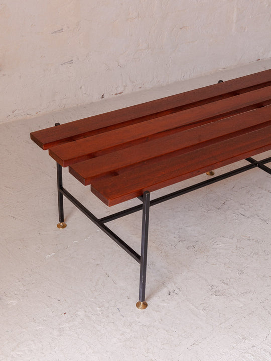 Walnut bench from the 60s