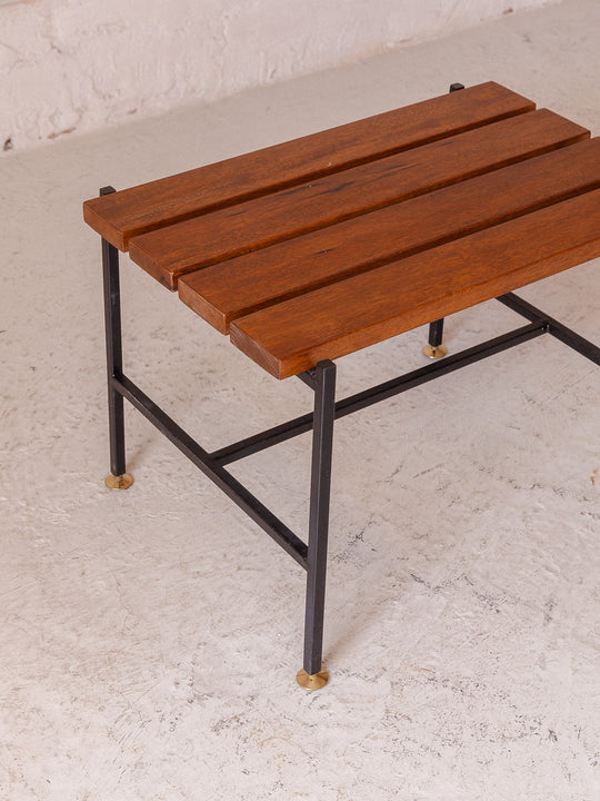 Walnut bench/stool from the 60s