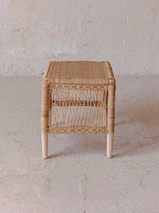 Malawi Rattan Bedside Table