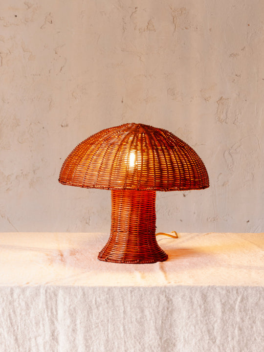 Natural rattan lamp