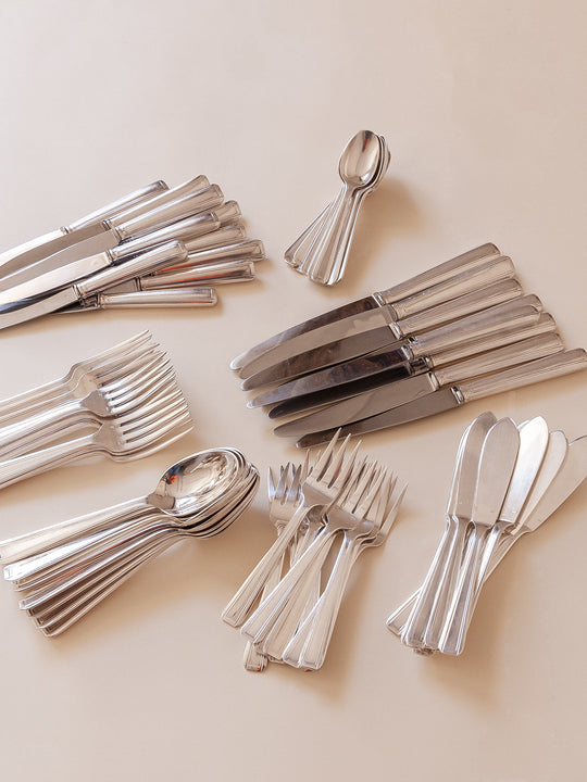 French Art Deco cutlery 1940 12 people