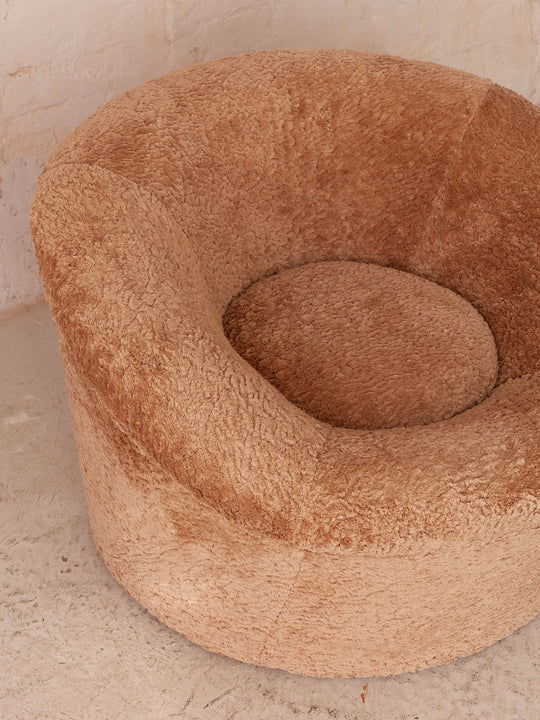Fauteuil en velours fleuri Fendi