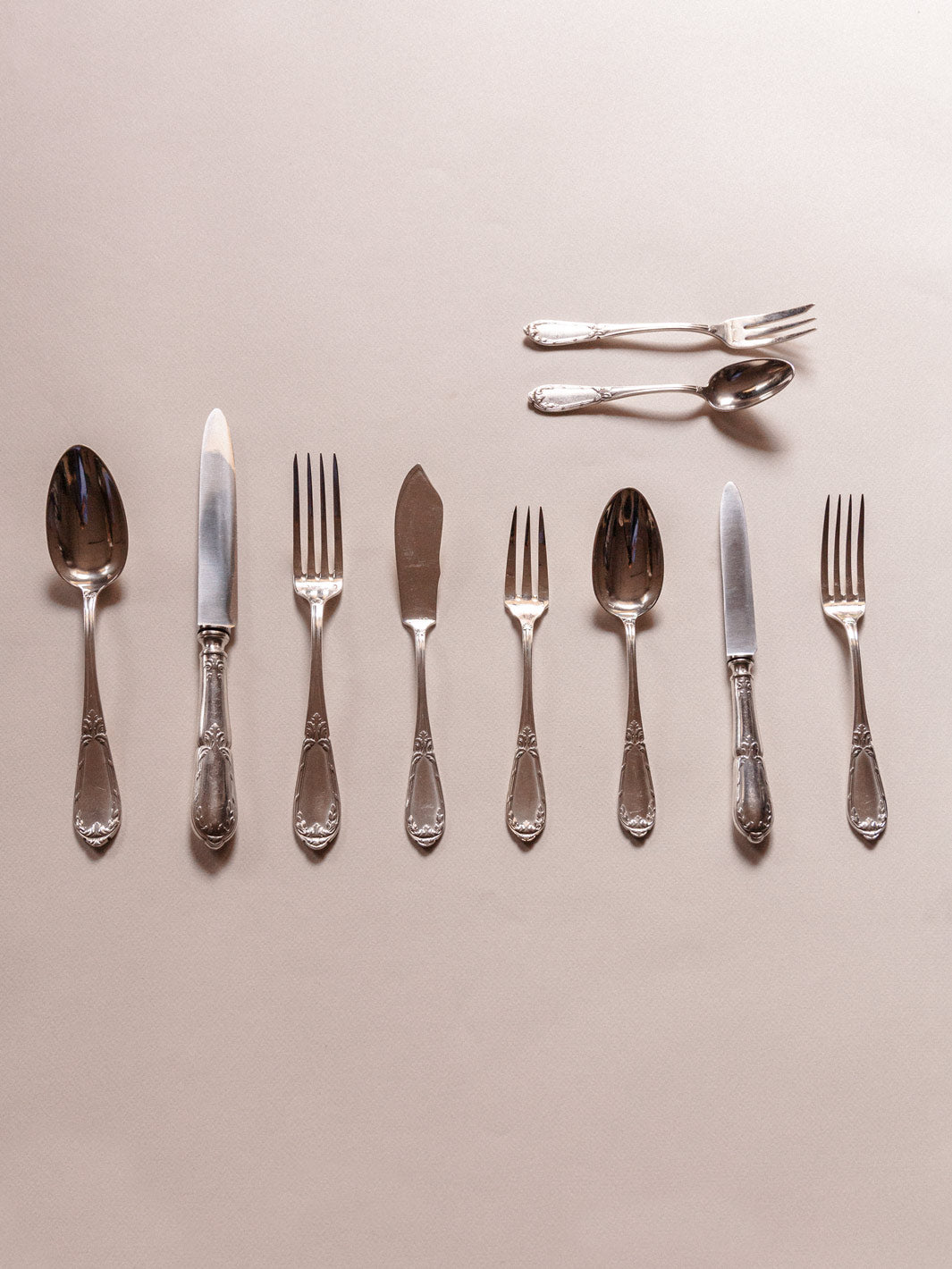 French Art Deco cutlery set for 12 people
