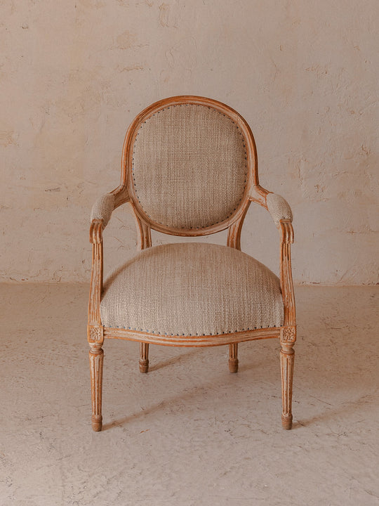 Paire de fauteuils à carreaux Louis XVI SXVIII