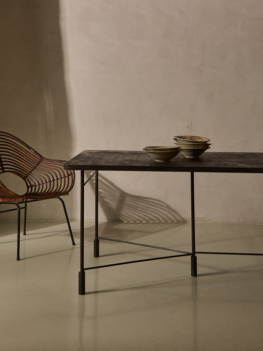 Mesa hierro comedor italiana