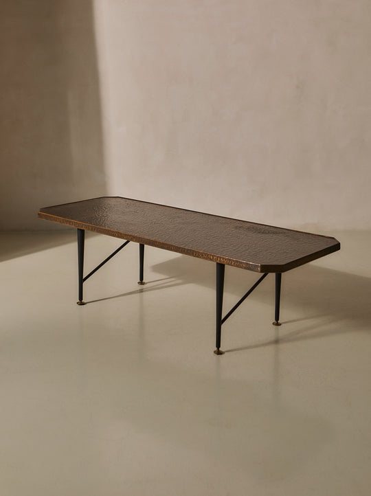 Mesa auxiliar cobre Italia años 60