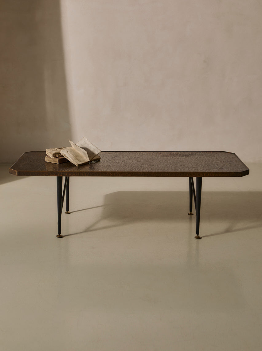 Mesa auxiliar cobre Italia años 60