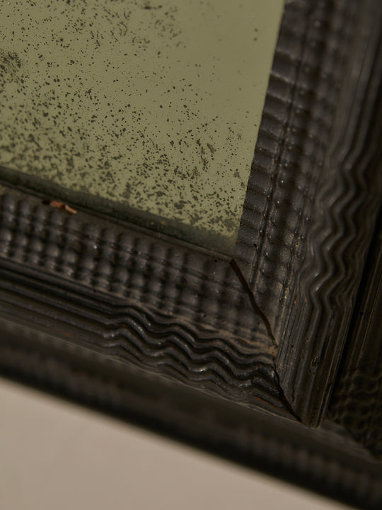 Espejo Mogano guilloche s.XIX