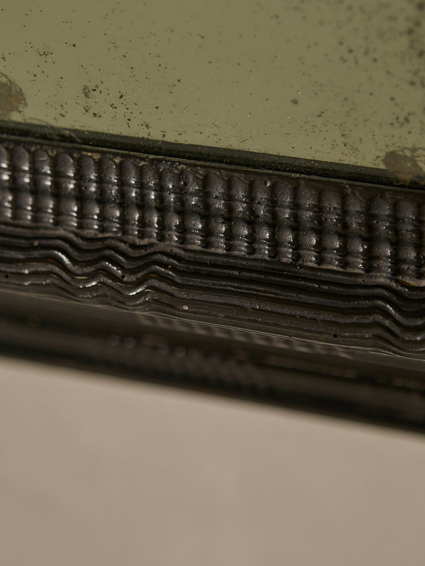 Espejo Mogano guilloche s.XIX