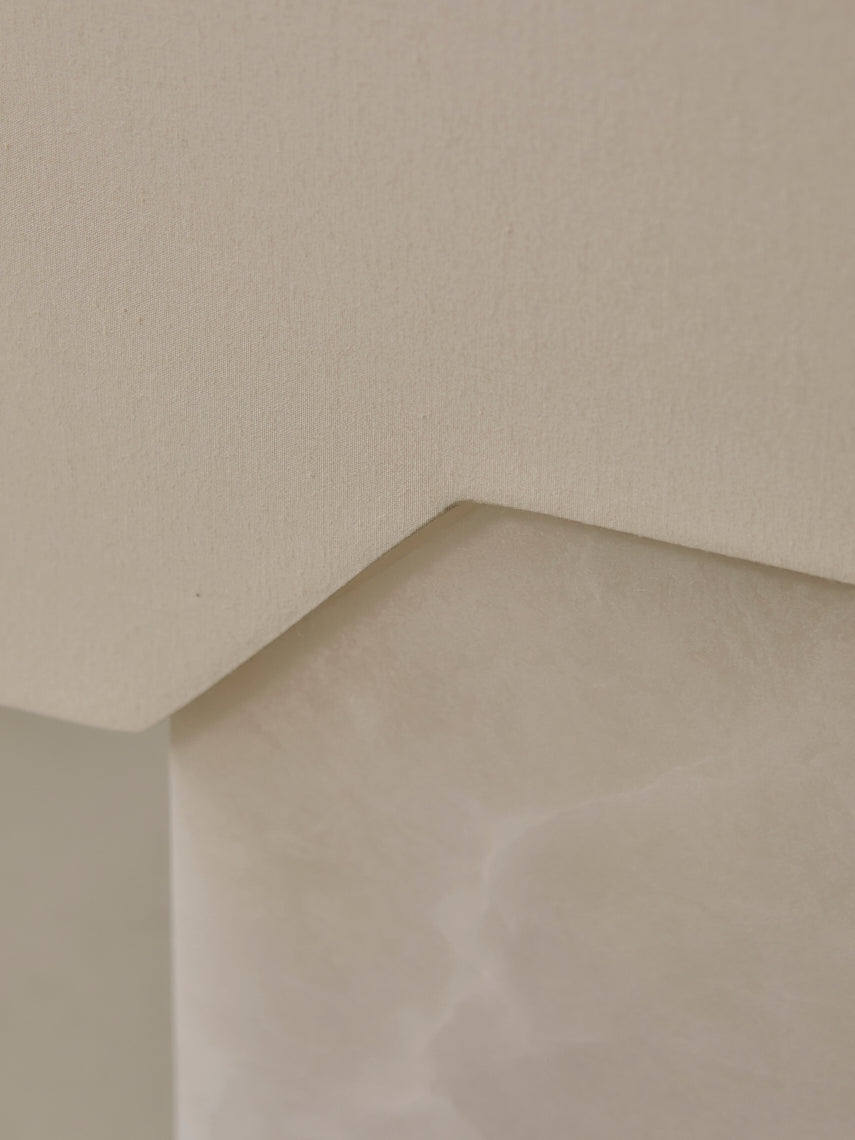 Edna white alabaster lamp Simone &amp; Marcel