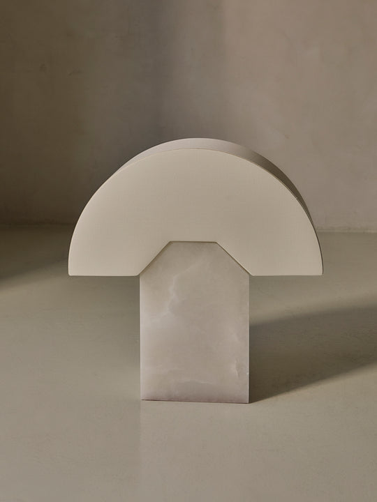 Edna white alabaster lamp Simone &amp; Marcel