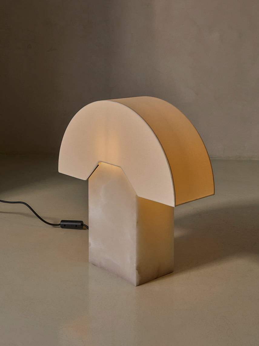 Edna white alabaster lamp Simone &amp; Marcel