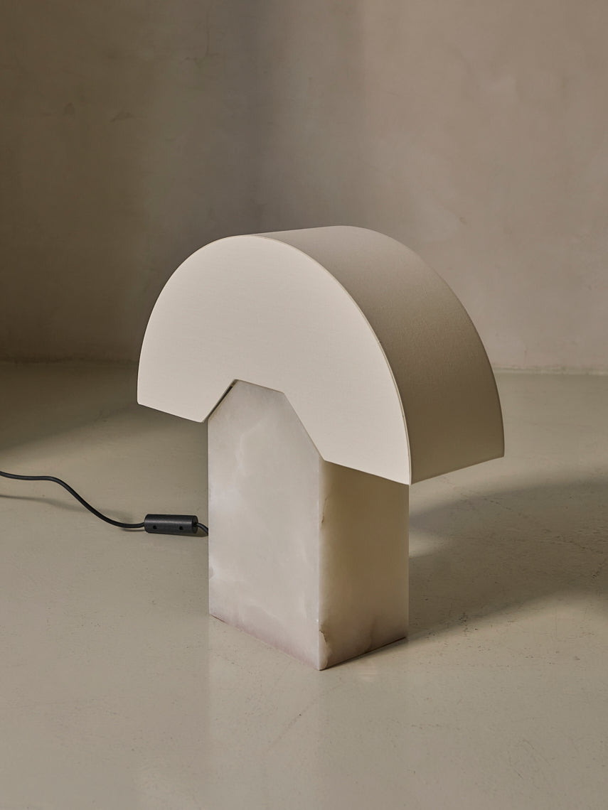 Edna white alabaster lamp Simone &amp; Marcel