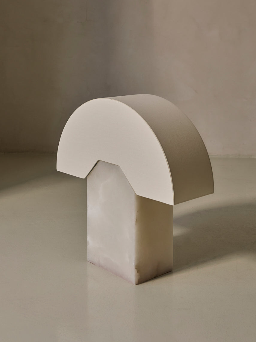 Edna white alabaster lamp Simone &amp; Marcel