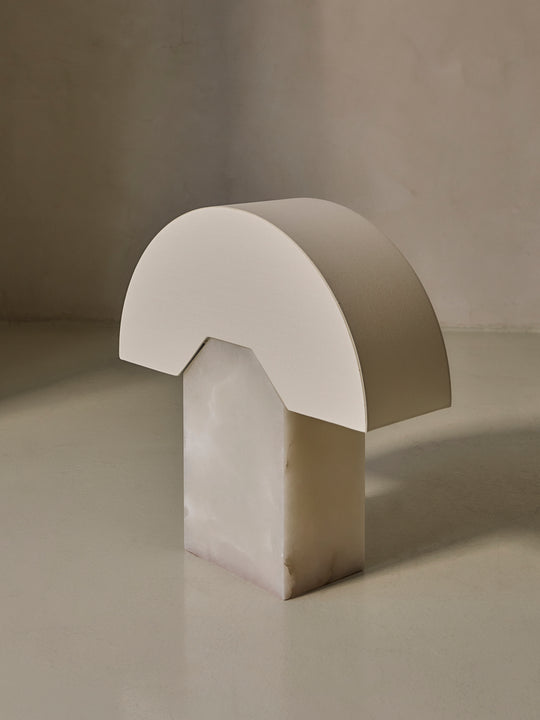 Edna white alabaster lamp Simone &amp; Marcel