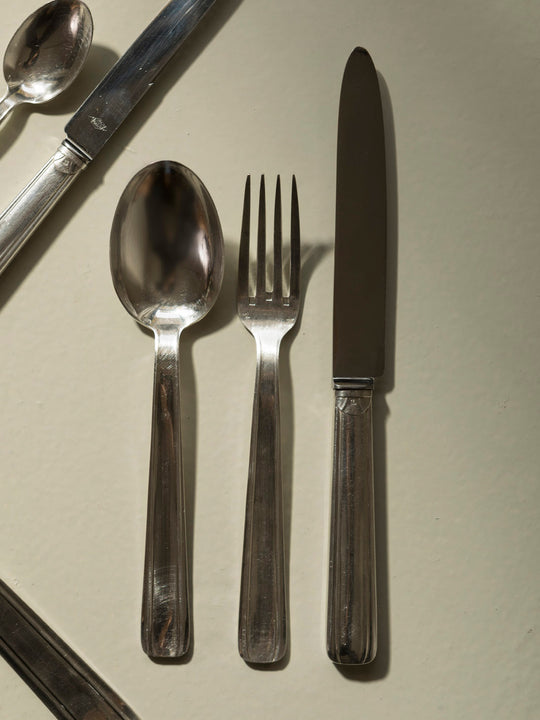 French Art Deco cutlery set for 12 people