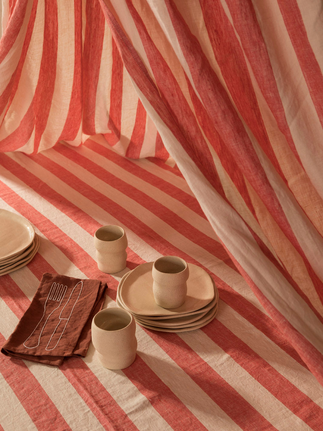 Canopy Sirkus Stripe Strawberry