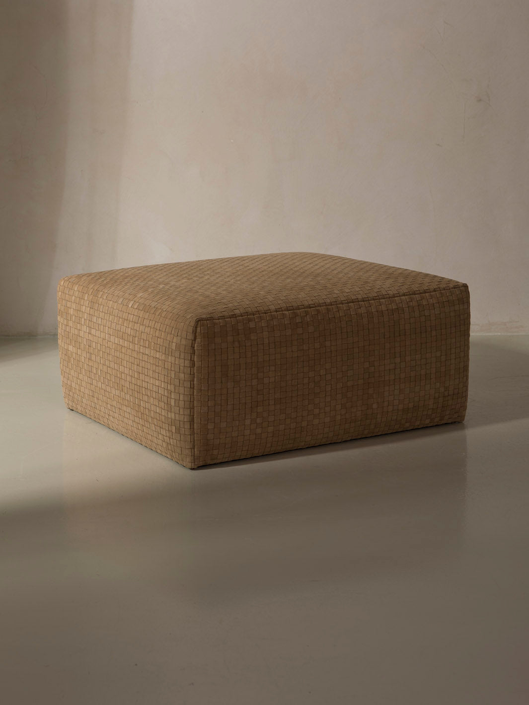 Pouf Cuero trenzado