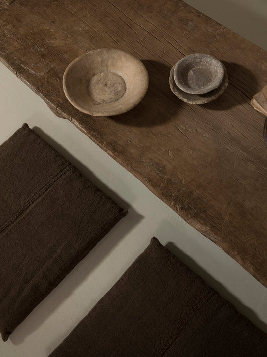 Set de Almohadones Zabutón Yakisugi Isabelle Yamamoto 55x55cm