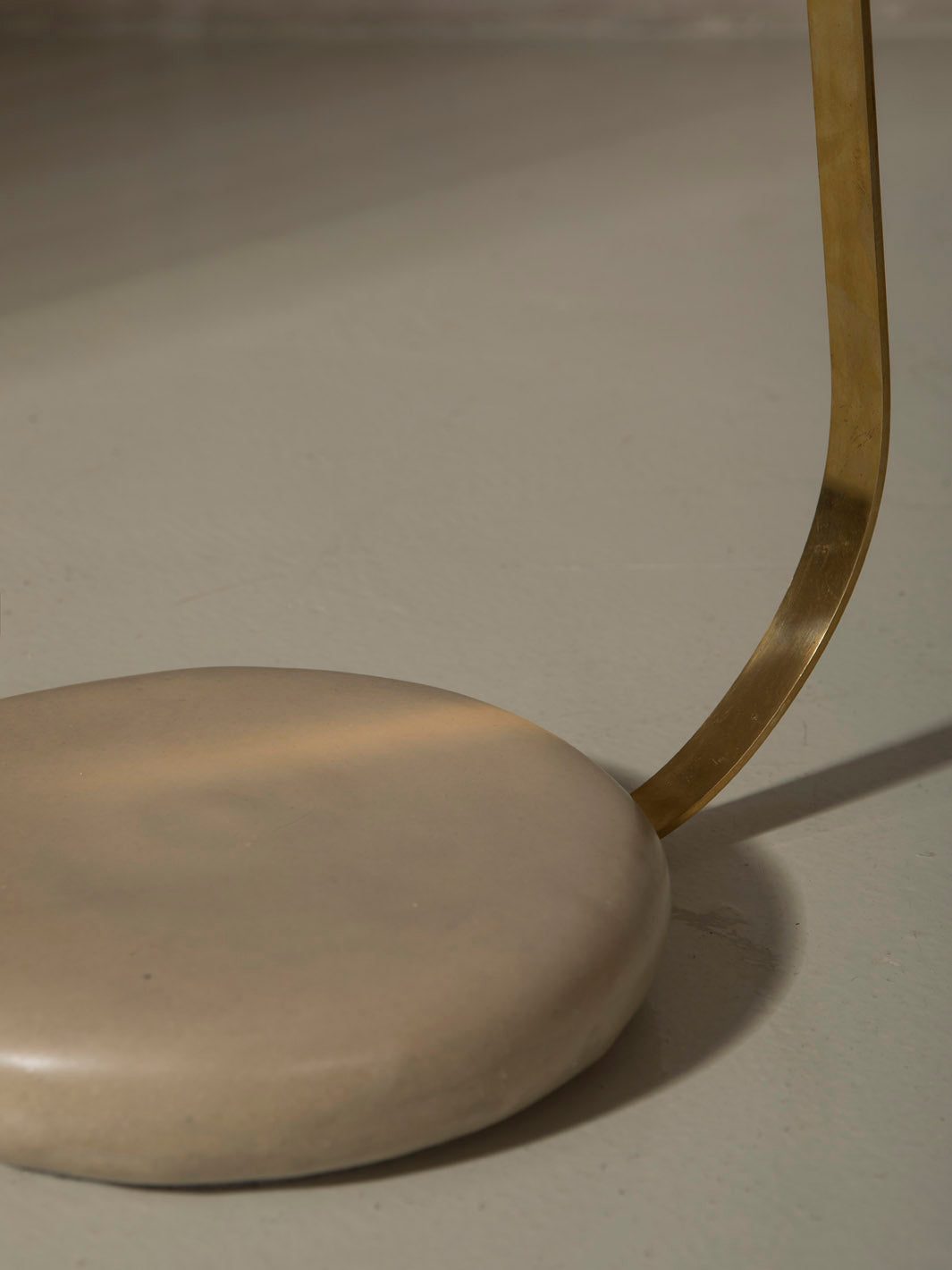 Felt and ceramic table lamp