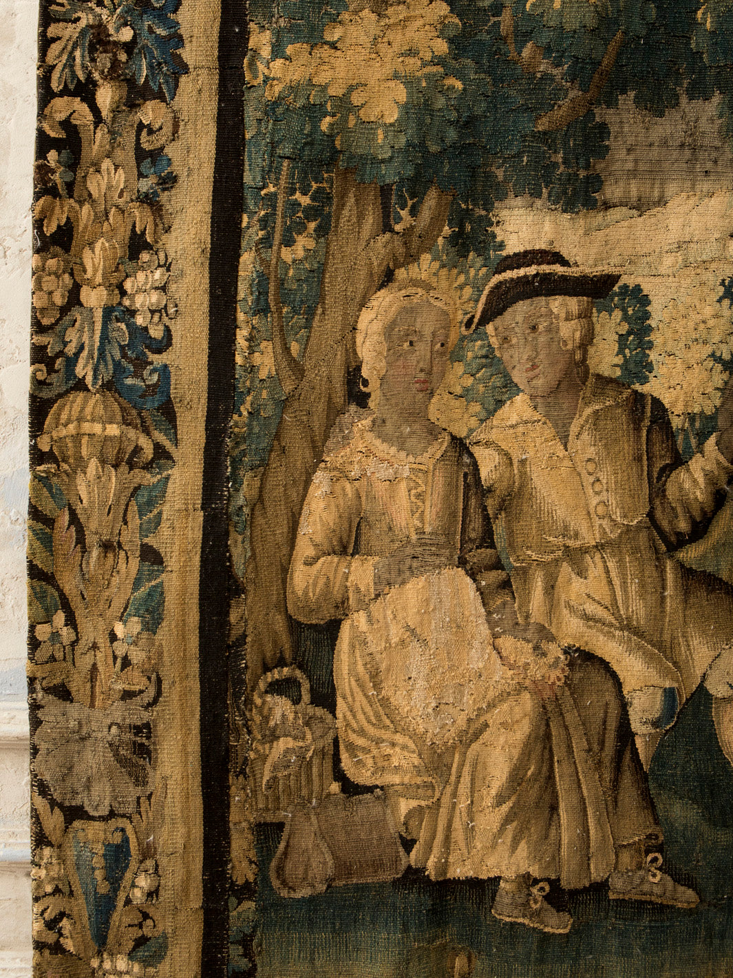18th century Flemish tapestry, “verdure” scene