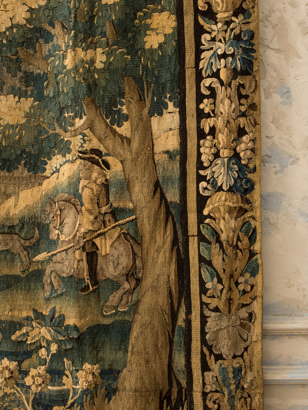 18th century Flemish tapestry, “verdure” scene