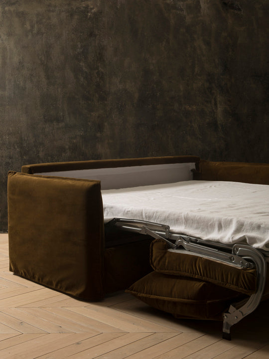 Urban Velvet Copper Sofa Bed