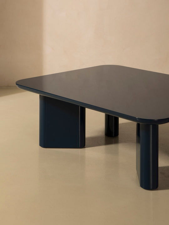 Klein blue lacquered coffee table
