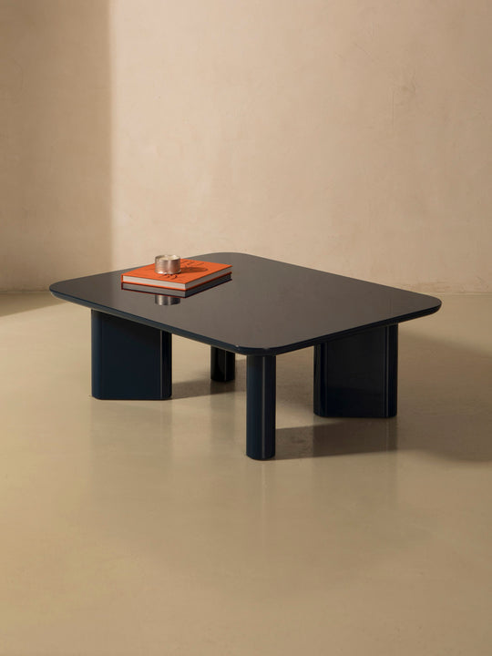 Klein blue lacquered coffee table