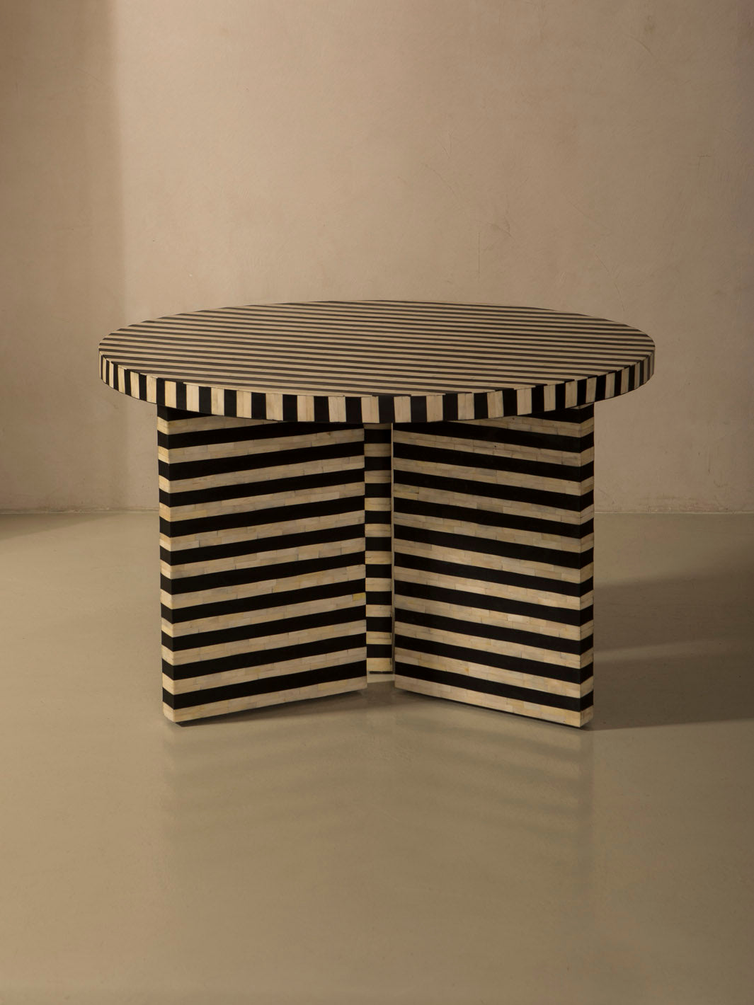 Mesa marquetería África rayón Ø120cm
